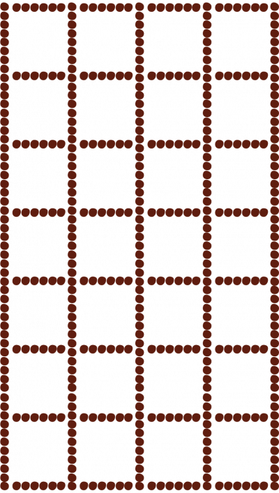 Abstract grid pattern made of evenly spaced red dots, used as a design element for VERVE Charlottesville.